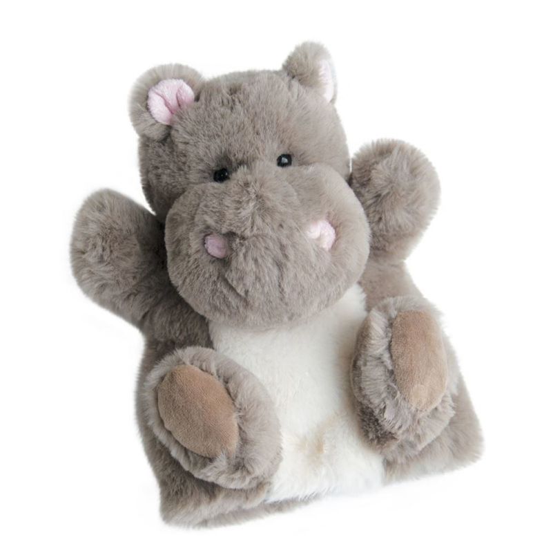  douce marionnette hippopotame marron 25 cm 